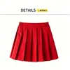 Falda Plisada para Niñas Falda Corta de Color Sólido de Cintura Alta en Forma de A Falda de Estudiante Negro Múltiples Colores Disponibles Falda de Uniforme Escolar para Niñas