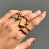 Anillos Jieding Europeos y Americanos de Zirconia para Mujer, Joyería de Acero de Titanio que no se decolora, Sensación de Lujo Ligero de Alta Gama, Accesorios Transfronterizos de Acero Inoxidable