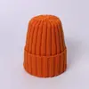 Nuevo gorro de punto estilo coreano para otoño e invierno, gorro de lana para hombre y mujer, gorro con visera, color caramelo, sombrero de punta cálido versátil para adultos