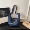 Bolso de Mezclilla Casual de Bollo Moderno y Elegante para Mujer 2026 Nuevo Primavera Versátil Simple Moda Bolso Cruzado