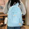 Mochila Impermeable de Nylon Estilo Japonés para Estudiantes de Secundaria y Preparatoria, Bolso Casual para Mujer