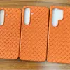 Capa de Celular com Padrão Trançado Tudo Incluído Adequada para Samsung S26Ultra Tendência S25Plus Capa Protetora com Resfriamento S25 Anti-Queda