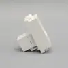 Módulo de enchufe directo de paso directo tipo 128 para red Cable de red CAT5E ultra-cinco Puerto de red Panel de enchufe para computadora Módulo de enchufe a tierra