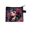 Bolsa de monedas de dibujos animados Miss Betty Estampado LOVE Cierre de cremallera Almacenamiento Bolsa pequeña Portátil para niñas Llavero para monedas Venta al por mayor
