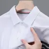 (Abertura en el dobladillo) Camiseta tipo polo de rayas Paul camiseta de manga corta camiseta de algodón de verano para hombre ropa de hombre de manga corta