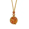 Mesmo estilo da loja de ouro, cravejado com strass, jardim, coletando fragrância, janela de flor de borboleta, colar com pingente de prato redondo, borboleta ama flor, corrente de suéter estilo chinês, atacado