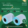 Fornecimento direto de fábrica três à prova de papel etiqueta térmica 100x70x500 adesivo adesivo impressão papel de supermercado código de barras adesivo em branco