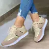 Zapatos deportivos casuales europeos y americanos de talla grande 2026 transfronterizos, nuevos zapatos casuales de suela gruesa de otoño, zapatos deportivos para mujer con cordones al por mayor