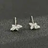 Brincos de Borboleta em Prata S925 com Diamantes em Forma de Pera, Brincos de Luxo Leve e Elegantes, Presente para Namorada