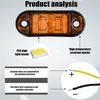 Luz trasera lateral 9-30V directa de fábrica 2LED piraña camioneta E4 luz lateral de remolque señal de vuelta