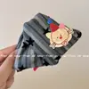 Presilha de Garra Triangular com Concha de Cetim Estilo Francês, Acessório de Cabelo Versátil de Alta Qualidade e Tendência para a Parte de Trás da Cabeça