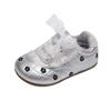 Zapatillas Casuales Bordadas con Flores Estilo Coreano para Niñas 2025 Primavera y Otoño Nuevos Versátiles Zapatos para Entrenamiento Moral Antideslizantes Blancos Modernos
