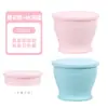 2025 Más Vendido Nuevo Macaron Taza Linda y Adorable Plegable Taza de Agua Compresión Taza Viaje Compresión Taza de Enjuague Bucal para Viaje