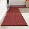 Alfombra de cocina simple a rayas mezclada antideslizante absorbente a prueba de aceite alfombra de piso larga alfombra para el hogar