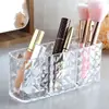 Duoba Cristal Transparente Cubo de Escritorio para Brochas de Maquillaje Caja de Almacenamiento para Lápices de Cejas Tubo para Brochas de Maquillaje Lipstick Brillo de Labios Comercio Exterior Amazon