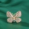 Broche de mariposa creativo coreano 2023, broche de aleación de diamantes, accesorios de ropa, exquisito ramillete, fábrica al por mayor