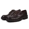 Sapatos de couro de cavalo indústria pesada lavados primavera e verão sola grossa estilo frock sapatos de couro retrô masculinos botas Martin botas couro bovino de primeira camada uma geração de cabelo
