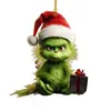 Pendente de Bebê Grinch 2D Novo Transfronteiriço Decoração de Natal Decoração de Árvore de Natal Pingente de Acrílico