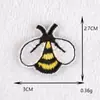 Novo Patch de Bordado Autoadesivo Abelha Morango Patch DIY Adesivo de Tecido Adesivo para Roupas Bagagem Planejador