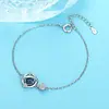 Venta al por mayor del fabricante Nueva Moda Fresca de Tendencia Joyería de Celebridad de Internet para Mujeres, Pulsera de Doble Capa con Efecto Arena Planeta Soñador Chapada en Plata