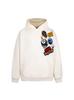 Sudadera con capucha pesada de otoño e invierno con letras bordadas flocadas retro americanas para hombres y mujeres, chaqueta casual suelta, top con capucha