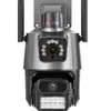 Câmera Binocular de Alta Definição 1080P Wifi Sem Fio Monitoramento Interno e Externo Celular Remoto Câmera Panorâmica de 360 Graus