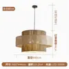 Lámpara Colgante Retro Estilo Japonés Wabi-Sabi con Estética Zen China para Salas de Té, Casas de Huéspedes, Cabinas de Restaurante, Habitaciones Privadas de Hotel y Mesas de Comedor con Focos