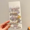 Presilhas de cabelo azuis de sereia, estrela-do-mar e concha para meninas, presilhas laterais para franja, acessórios de cabelo, grampos para cabelo solto