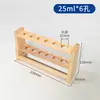 Suporte de Tubos Colorimétricos de Madeira 6/12 Furos 10 20 50100ml Arranjo de Flores Hidroponia Rack Criativo para Tubos de Ensaio Madeira Multifuncional