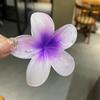 Pinza para el Cabello de Flor de Plumeria para Mujer, Pinza de Tiburón Floral, Accesorio Estilo Vacaciones en la Playa, Pasador, Adorno para el Cabello, Pinza para el Cabello