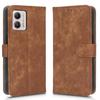 Adequado para capa de celular Motorola MOTO G 5G 2023 capa protetora de couro porta-cartões cordão anti-roubo escova