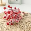 Planta de Simulação de Natal Espuma de Frutas Vermelhas Berry 12 Cordas de Frutas Vermelhas Ricas em Frutas Pacote de Frutas Ricas
