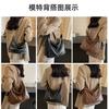 Bolso sencillo de gran capacidad para mujer, moderno bolso de hombro con cadena, estilo retro, combinable con todo, para otoño e invierno.