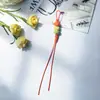 Llavero de cordón de cera de colores accesorio semiacabado para DIY cuerda tejida a mano decoración colgante para bolso de cordón de cera