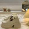 Zapatos de Mujer de Talla Grande Jin Bukang-Zapatos Individuales Lefu de Suela Gruesa Aumentada para Mujer Primavera y Otoño Zapatos Mary Jane de Cuero de Tacón Grueso de Un Paso