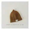Ins Coreia do Sul chapéu de lã para bebê outono e inverno rosto sorridente menino engrossado quente chapéu de mamilo chapéu de tricô para bebê inverno