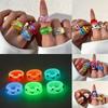 Anillo Dulce y Sencillo de Nuevo Estilo, Anillo Versátil para el Dedo Índice, Anillo Acrílico Personalizado de Color Caramelo, Fabricante de Anillos para Mujer