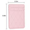 Pegatinas para portatarjetas con tapa trasera en forma de rombo estilo Chanel, universales para iPhone, Samsung, Huawei y Xiaomi.