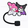 Tapa para pajita Sanrio, funda de silicona de grado alimenticio para pajita, tapa antipolvo para pajita de 10 mm, tapón para pajita de 8 mm