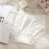 Ropa Interior Fina de Seda Helada de Verano para Mujer, Refuerzo de Algodón, Encaje Transpirable Estilo 2025 Calzones Triangulares Sin Costuras para Niñas