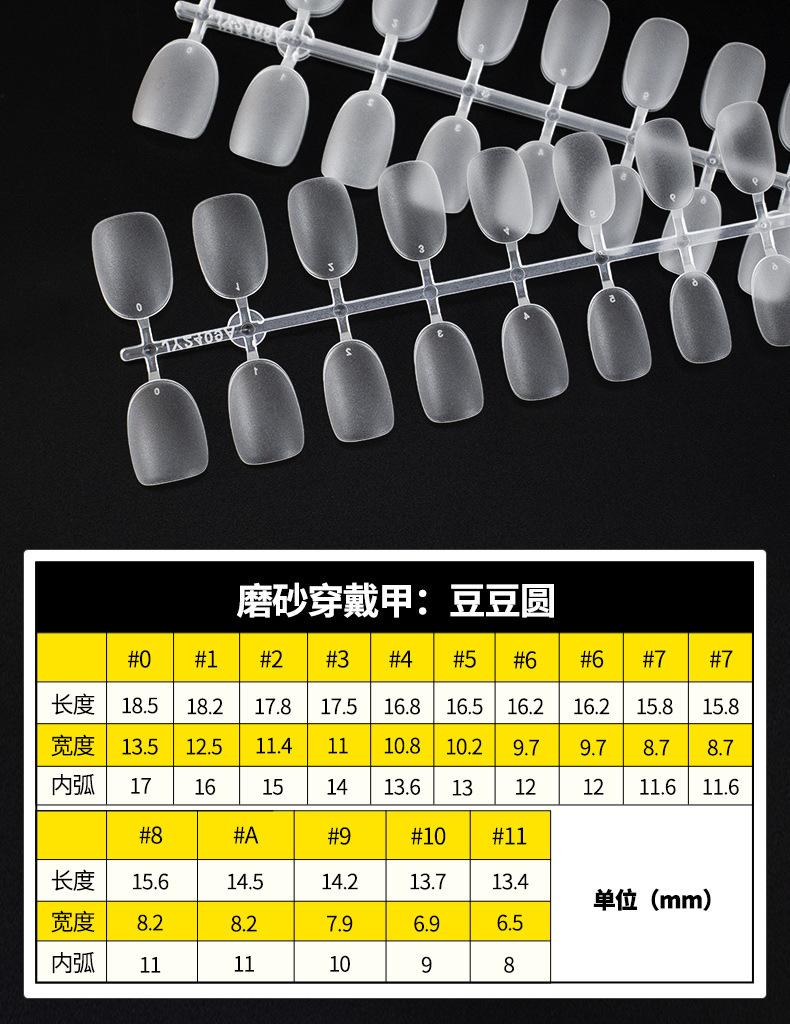 豆豆甲尺寸图