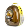 Mochila Transportadora de Animais Fofa com Estampa/Transparente Panorâmica em Cápsula Espacial - Bolsa de Viagem Portátil Estilosa e Respirável para Gatos e Cachorros Pequenos
