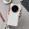 Funda de cuero lisa con marco frontal gratis adecuada para el teléfono móvil vivo X Fold 5, pantalla plegable vivo X Fold 3 nuevo modelo X Fold 5