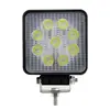 Luz de trabajo LED cuadrada brillante 27W Luz de inspección de coche Luz de inspección luz de parachoques delantero modificación de coche Iluminación de ingeniería Spotlight Luz