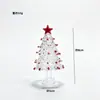 Árvore de Natal Esmaltada Zibo Enrolada em Seda Ornamento de Vidro Sólido Decoração de Mesa Presente de Natal Fabricante de Exportação