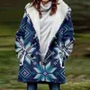 [Processamento Personalizado] Novo Casaco de Inverno Feminino com Pelúcia Estilo Europeu e Americano Casaco com Capuz 3D de Natal Atacado