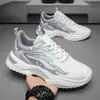 Sapatos masculinos de outono 2024 novo tênis de malha respirável com sola grossa jovem curinga casual para corrida live burst