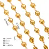 Cadena Chapada en Oro de Acero Inoxidable Hip Hop Tema Marino Pulsera DIY Hecha a Mano Collar Accesorios Pequeños Personalizados