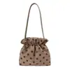 Bolso de hombro casual de lunares, nueva colección 2026, bolso tote elegante y sofisticado, estilo coreano, nicho, ligero y artístico