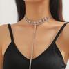 Venta al por mayor de fabricantes Europeos y Americanos Collares, Collares de Diamantes Completos con Pedrería, Trenzados Incrustados de Diamantes Exagerados Modernos Accesorios de Colgante Extra Largos